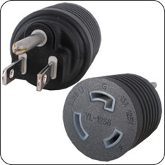 Plug Adapter NEMA 5-15 Plug to NEMA L5-20 Connector Block Adapter