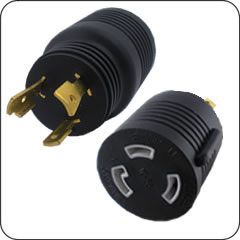 Plug Adapter NEMA L5-20 Plug to L5-30 Connector Block Adapter