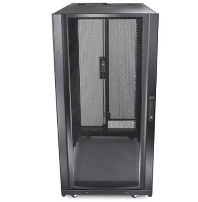 "24U Server Rack Enclosure with Front and Rear Vented Doors 42"" Depth"