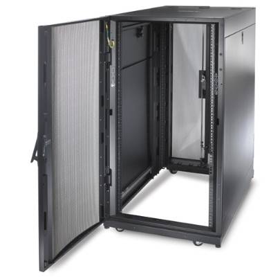 "24U Server Rack Enclosure with Front and Rear Vented Doors 42"" Depth"