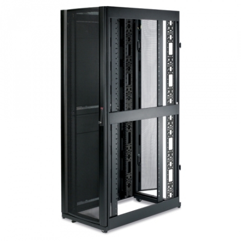 42U Server Rack Enclosure with Front/Rear Vented Doors 42