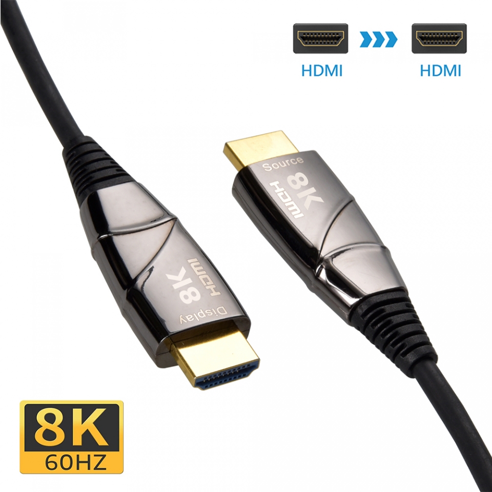 HDMI 8k 2.1 Active HDTV Cable 30ft - High Speed With Ethernet
