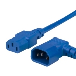 IEC C14 Left to IEC C13 10A 250V - 8ft- Blue