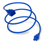 10ft - Power Cord C20 Plug to C15 Connector 15a - Blue Jacket