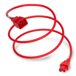 6ft - Power Cord C20 Plug to C15 Connector 15a - Red Jacket