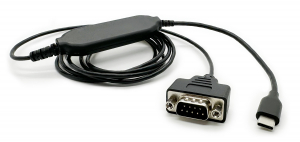 USB-C Serial Cable connects a USB-C to RS-232 serial devices