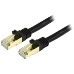 275 Feet Category 6A Black Shielded Plenum Network Patch Cable