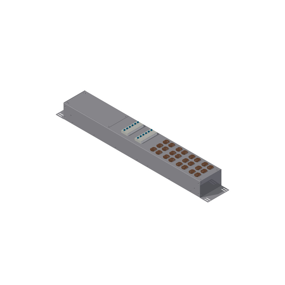 Crypto Minotaur, 277V/480V, 384 Amps, 3 Phase WYE Input, 0U, 24 x 7-20R, ETL listed