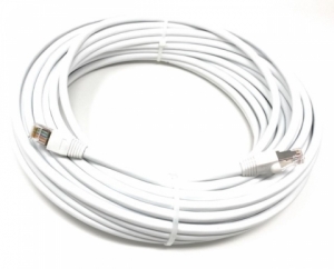 Cat6A White 50 Feet Outdoor Waterproof Shielded Direct Burial Ethernet Cable