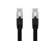10ft - Cat6A 10GB POE Shielded Ethernet Cable that carries up to 90Watt DC Power - Black