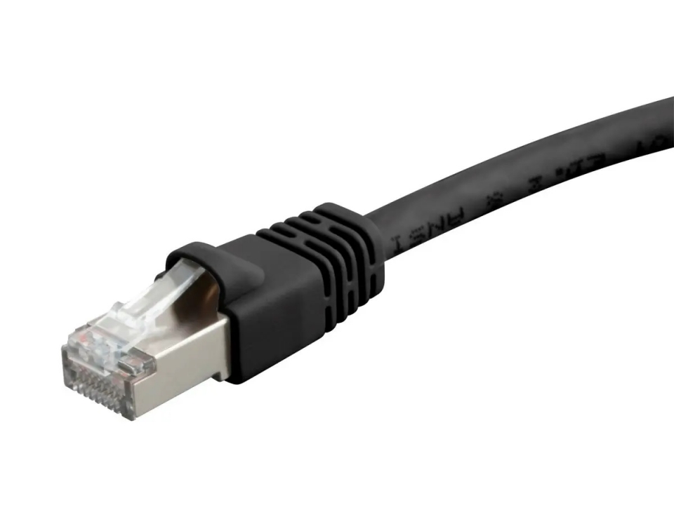 20Ft Cat6A UTP Slim Ethernet Network Booted Cable 26AWG Black