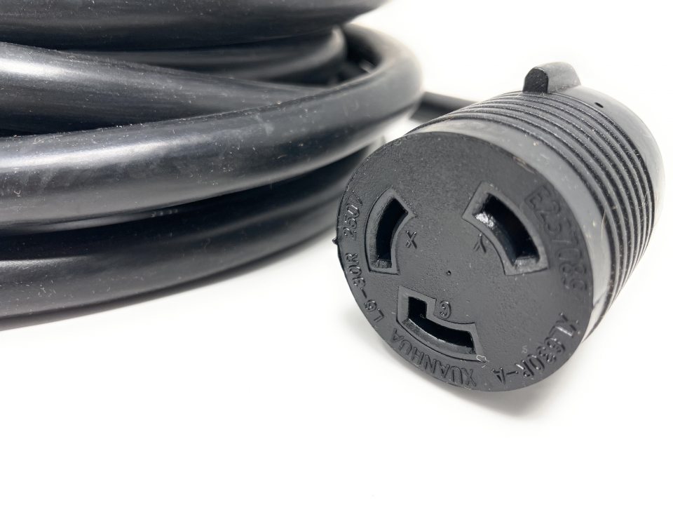 NEMA L6-30P Twist Lock Extension Power Cord- 30Amp - 3 Feet