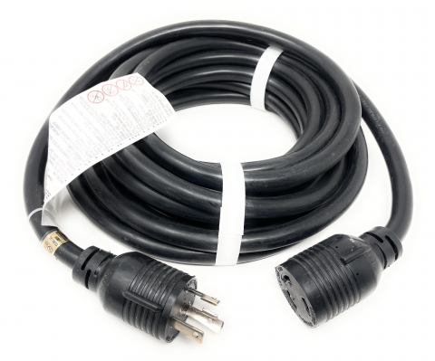 NEMA L6-30P Twist Lock Extension Power Cord- 30Amp - 10 Feet