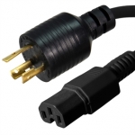 NEMA L6-20P to IEC320 C15 - 15A - 15 Feet