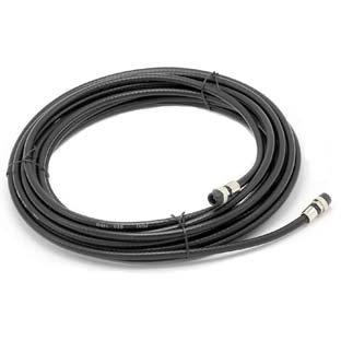 Black RG6 Outdoor UV Resistant Waterproof Quad Shield Direct Burial Coaxial Cable - Shop Cables.com.