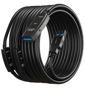 USB 3.0 Active Repeater Cable with power supply- 65 ft