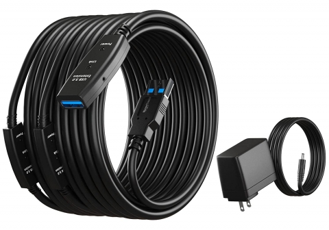 Usb repeater cable outlet