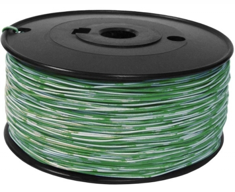 1000' foot spool Green/White Telco Cross-Connect Wire - Shop Cables.com.