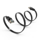 Cat6 Flat Ethernet Patch Cable 1 Ft Black- 550Mhz