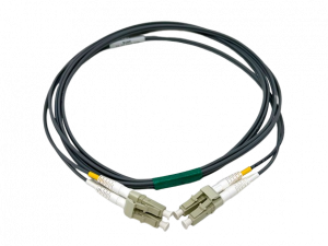 5 Meter - LC TO LC 50/125 OM4 Duplex Multimode Fiber Optic Cable - Gray Jacket