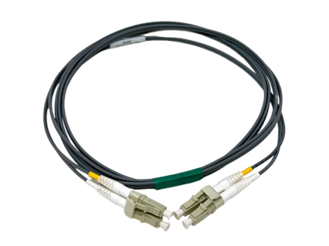 6 Meter - LC TO LC 50/125 OM4 Duplex Multimode Fiber Optic Cable - Gray Jacket