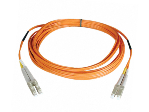 5 Meter - LC TO LC 50/125 OM4 Duplex Multimode Fiber Optic Cable - Orange Jacket