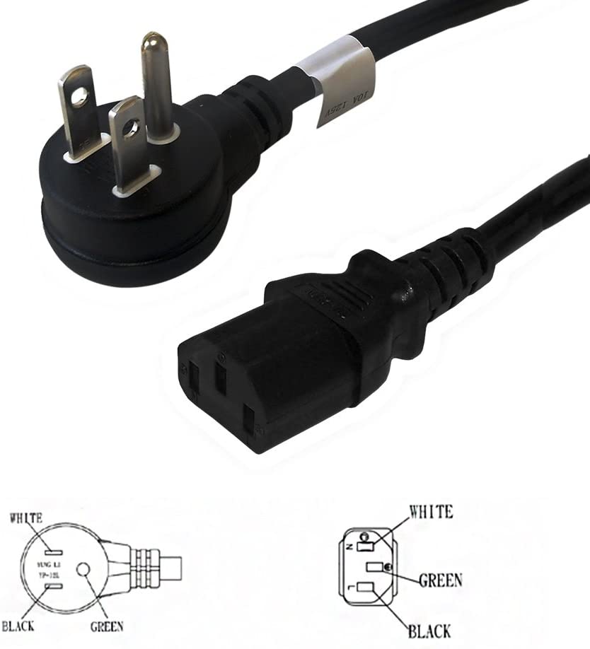 NEMA 5-15p to C13 Angled Power Cords