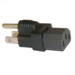 NEMA 5-15 Plug to IEC 60320 C13 Connector Plug Adapter
