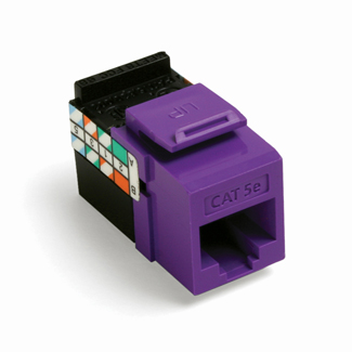 Leviton GigaMax 5e QuickPort Connector CAT 5e Purple