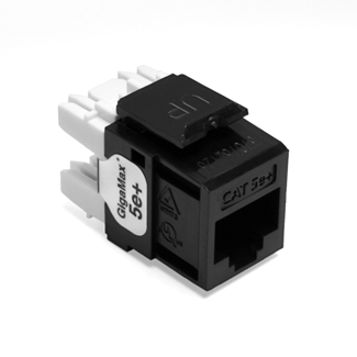 Leviton GigaMax 5e+ QuickPort Connector CAT 5e Black