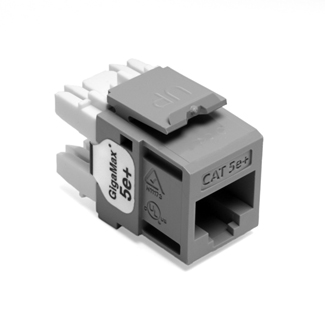 Leviton GigaMax 5e+ QuickPort Connector CAT 5e Grey