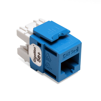 Leviton GigaMax 5e+ QuickPort Connector CAT 5e Blue