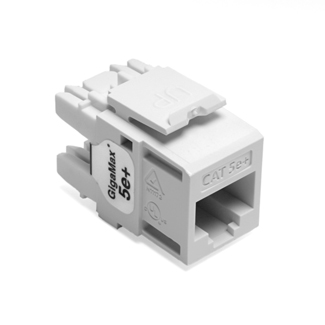 Leviton GigaMax 5e+ QuickPort Connector CAT 5e White