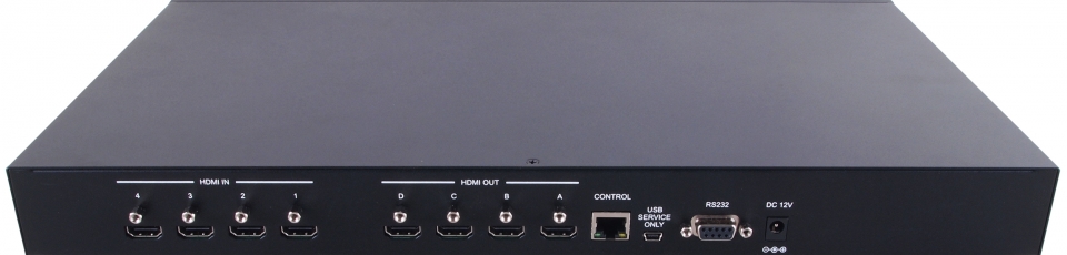 4x4 HDMI Video Wall Processor & Seamless Matrix Switch