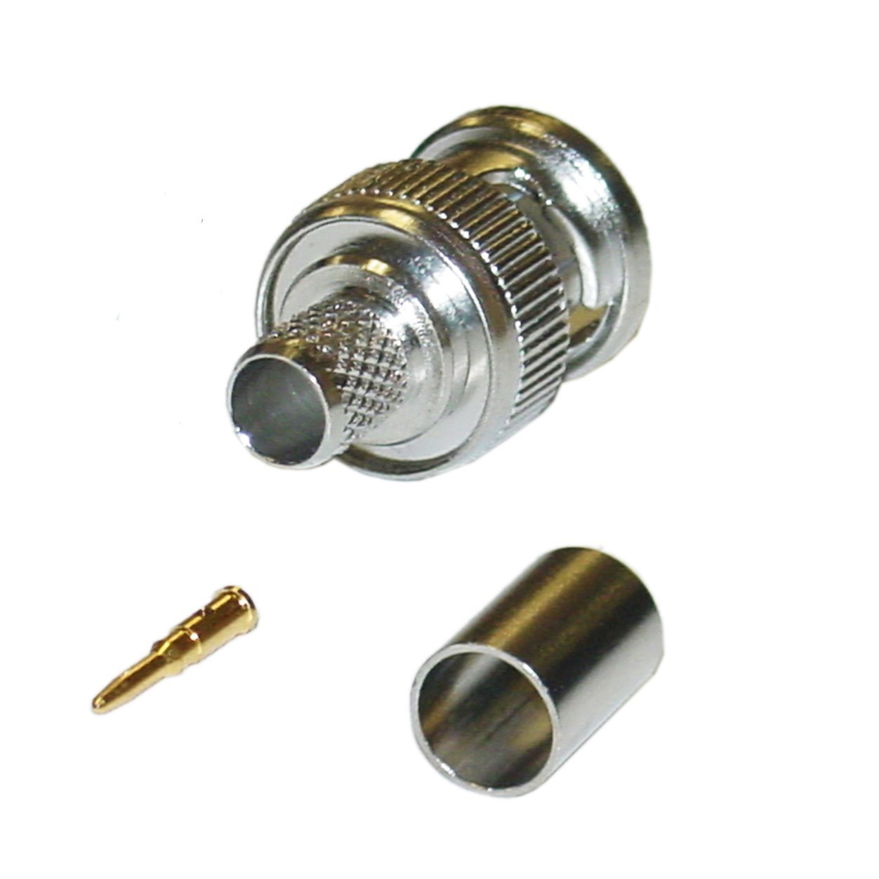 BNC RG6 Male 3 Piece Crimp Connector