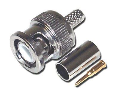 BNC RG62 Male 3 Piece Crimp Connector