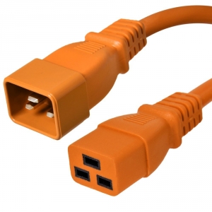 10 Feet C20 TO C19 PDU to Server 20 Amp Power Cord- Orange