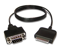 Serial cable to connect 30-pin iOS devices to RS-232 serial devices.