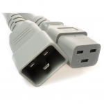 8 Feet C20 to C19 PDU to Server 20 Amp Power Cord- Gray