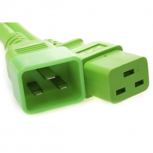 8 Feet C20 TO C19 PDU to Server 20 Amp Power Cord- Green