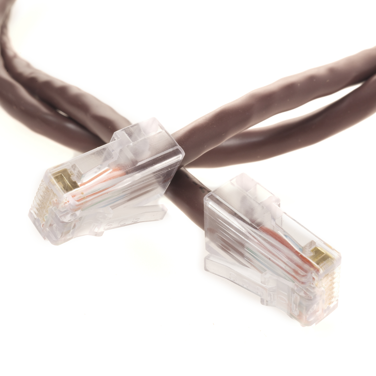 Cat6 550MHz Network Patch Cable 2FT Brown