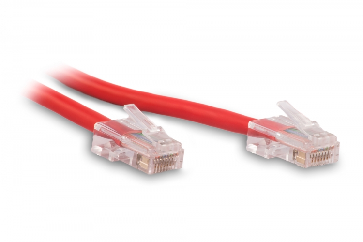 7Ft Red Cat6 Ethernet Network Patch Cable 550MHz