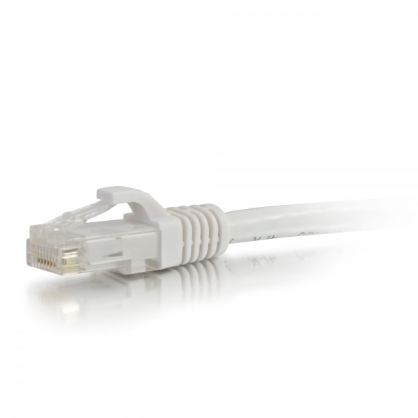 1Ft Cat6A Shielded Patch Cable Snagless White