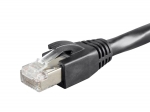 10Ft Cat6 Black 550Mhz Plenum Rated Network Patch Cable