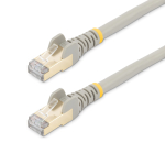 6 Inch - Cat6A 10GB POE Shielded Ethernet Cable up to 100Watts - 3 Pack - Gray