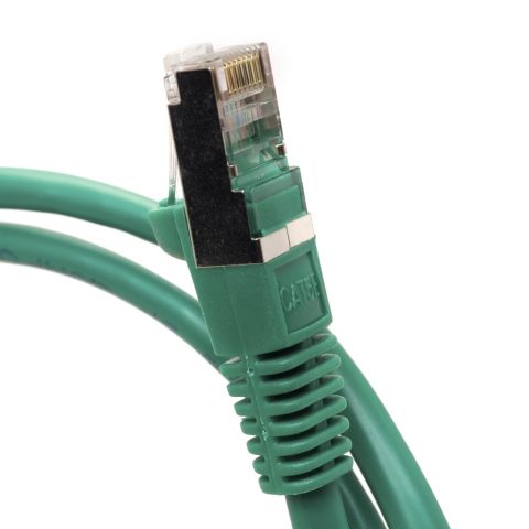 100Ft Cat6 Shielded STP Ethernet Cable 550Mhz Snagless Green - shop cables.com.