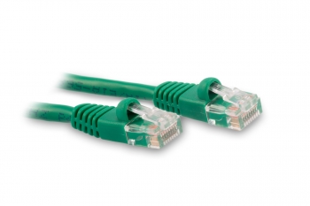 0.5ft Cat5e Ethernet Patch Cable - Green Color - Snagless Boot