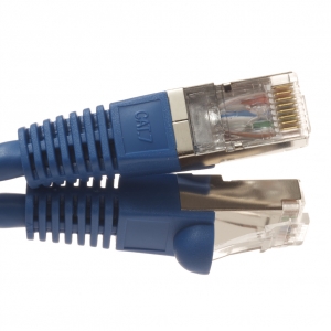 12Ft Cat7 Patch Cable Snagless Blue- Rated for 600Mhz!
