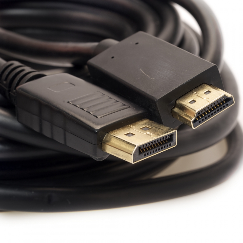 3Ft DisplayPort Cable Male to HDMI Male