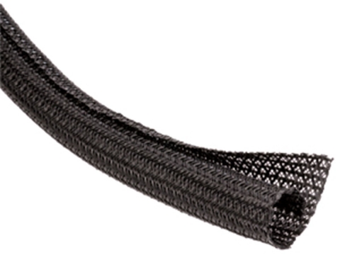 Self Wrapping Braided Sleeving - Black 1"